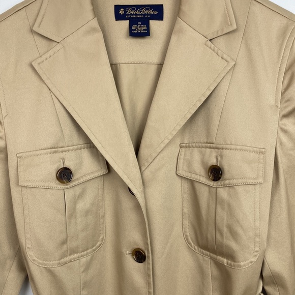 Brooks Brothers Tan Utility Safari Style Jacket - Picture 6 of 12
